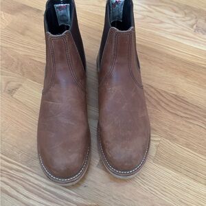 Red Wing Shoes Brown Leather Ankle Boots
